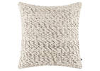 Coussin Abaca 24x24 cendré/ivoire
