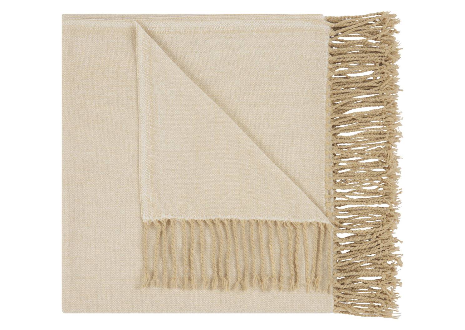 Enola Chenille Throw Latte/Ivory