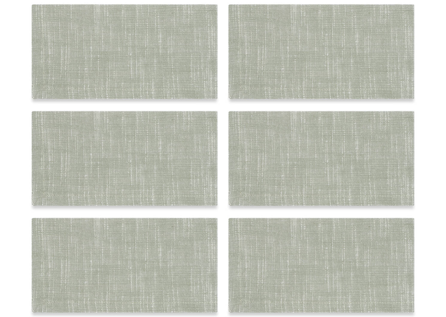 Ensemble de 6 serviettes Aruba vert