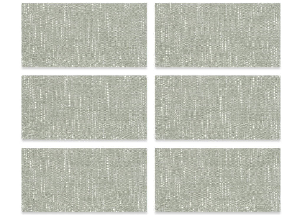 Ensemble de 6 serviettes Aruba vert