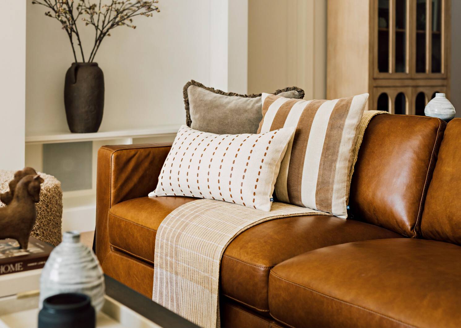 Aline Velvet Pillow 20x20 Mushroom