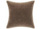Joye Cotton Velvet Sham 24x24 Mushroom