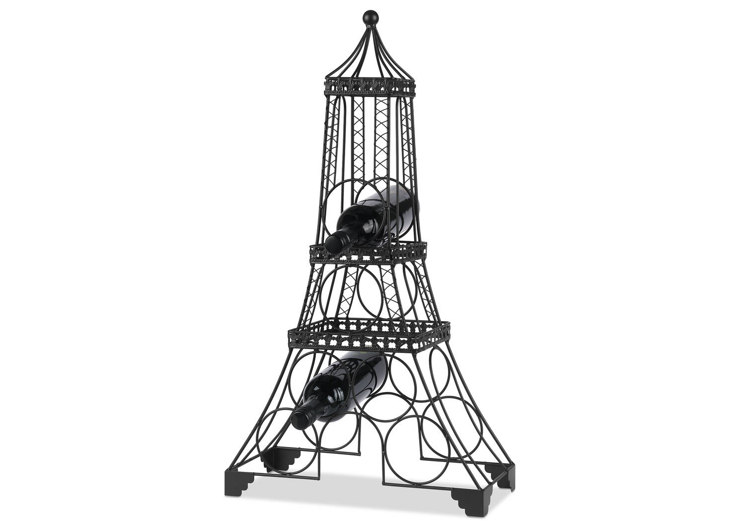 Emily Eiffel Tower Wine Rack Black