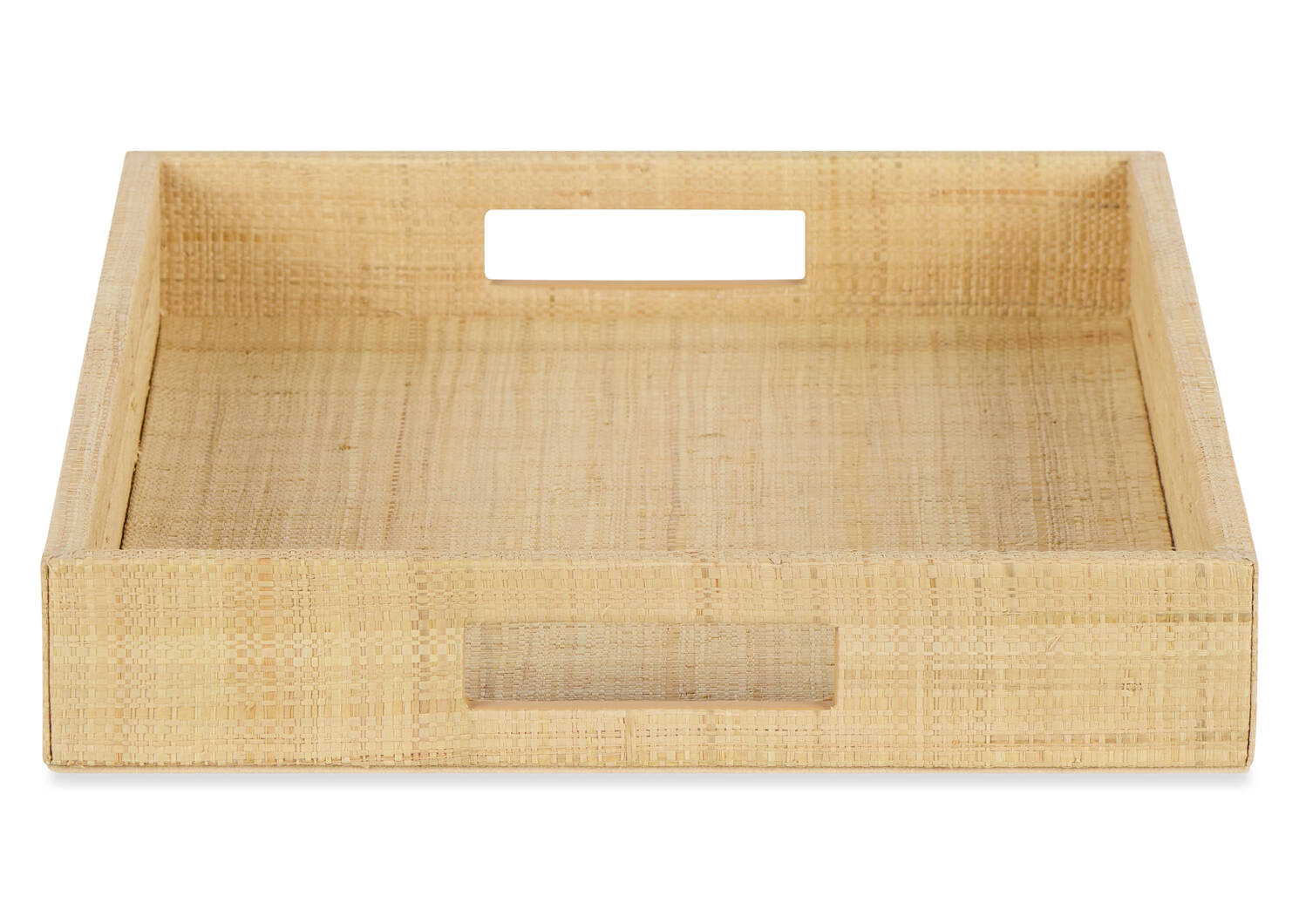 Plateau rect. en raphia Silvana naturel