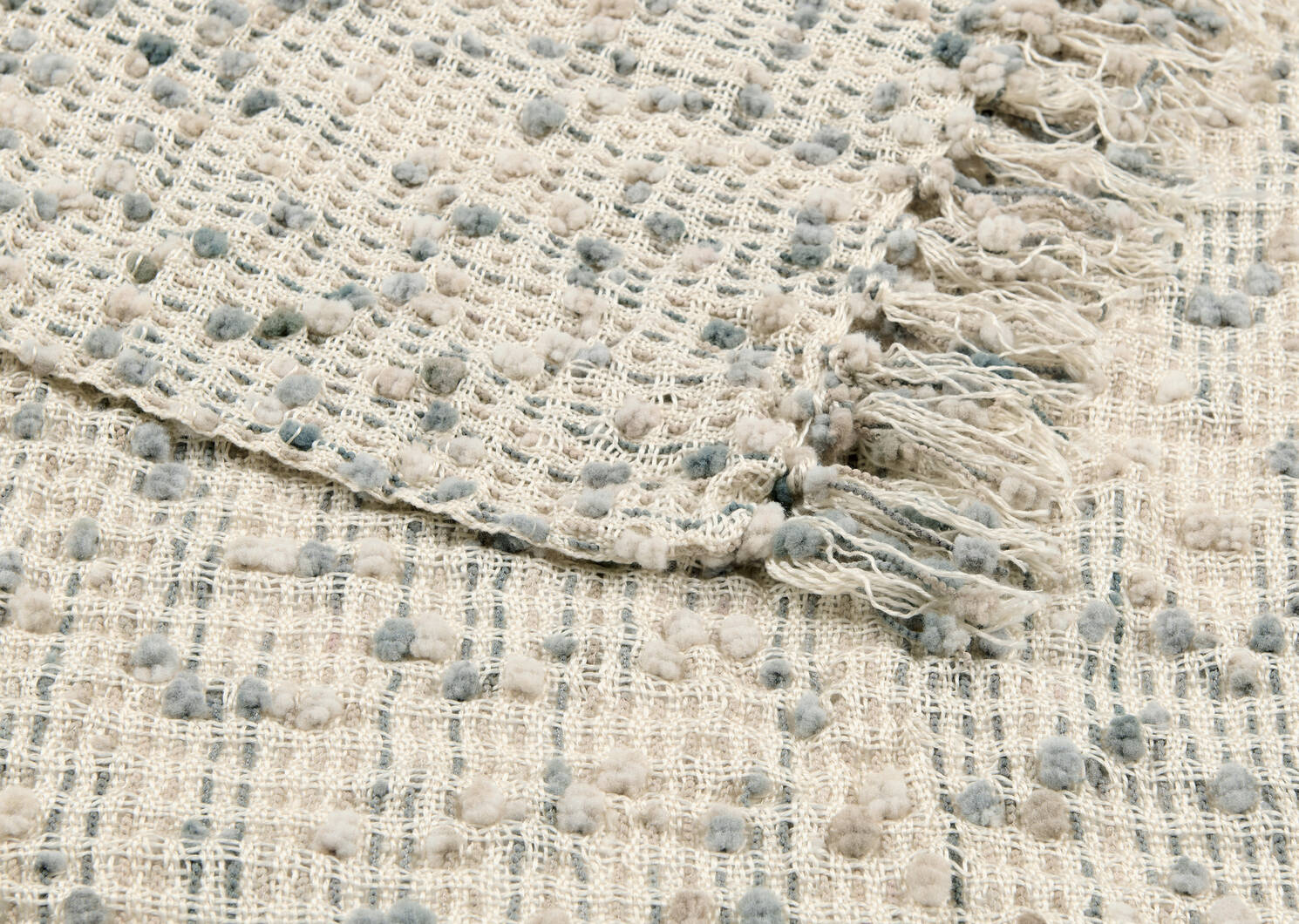 Jet&eacute; Nola ivoire/bleu/gris/sable