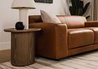 Gaetano Leather Sofa -Saddle Tan