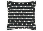 Cayo Outdoor Pillow 21x21 Black/Ivory