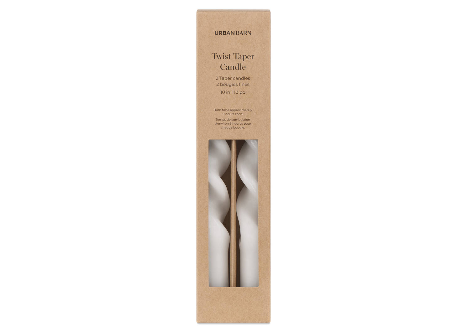 Twist Taper Candle Set