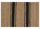 Tapis décoratifs Lazro -jute/noirs