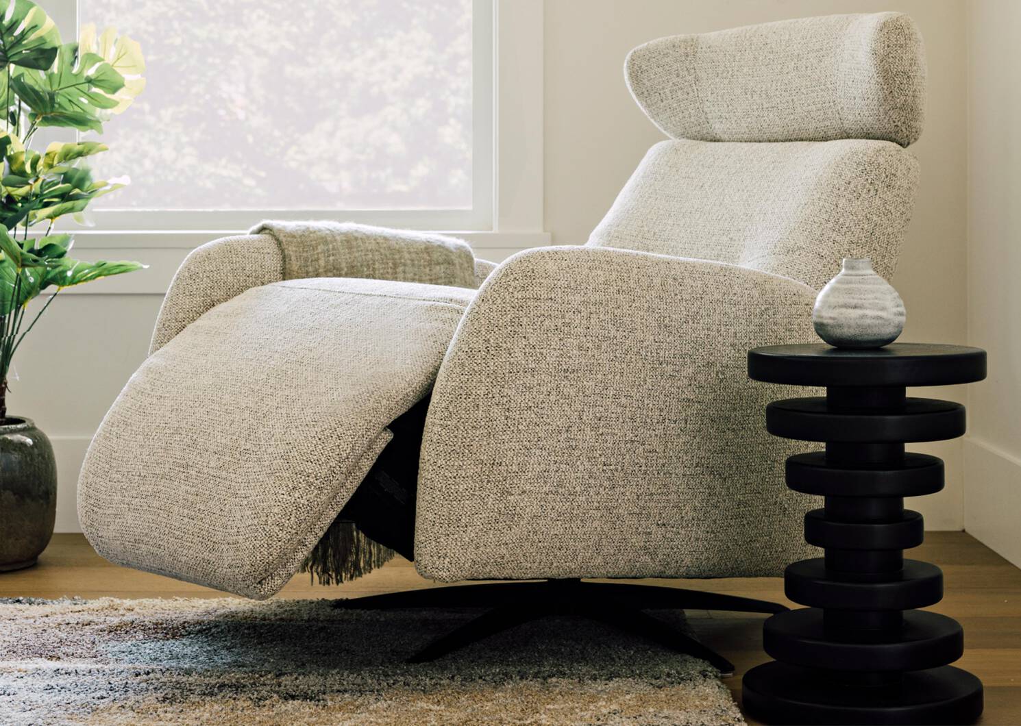 Shilo Vase Small Grey/White