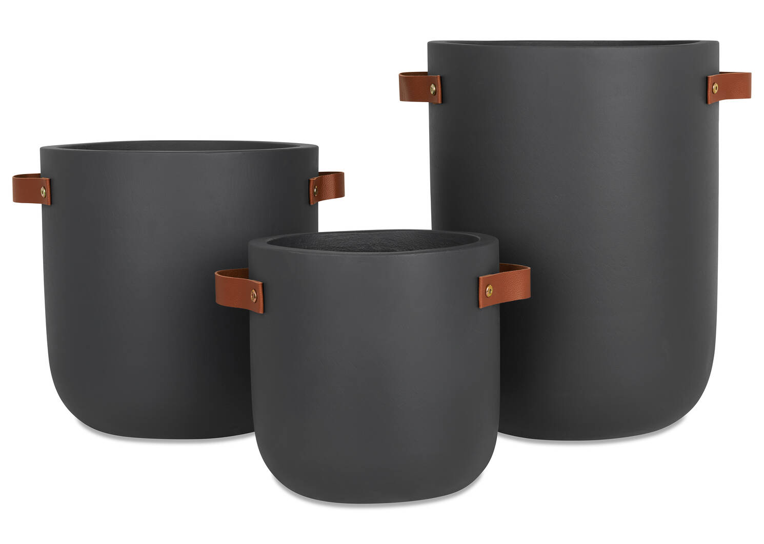 Elgin Planter Large Dark Grey