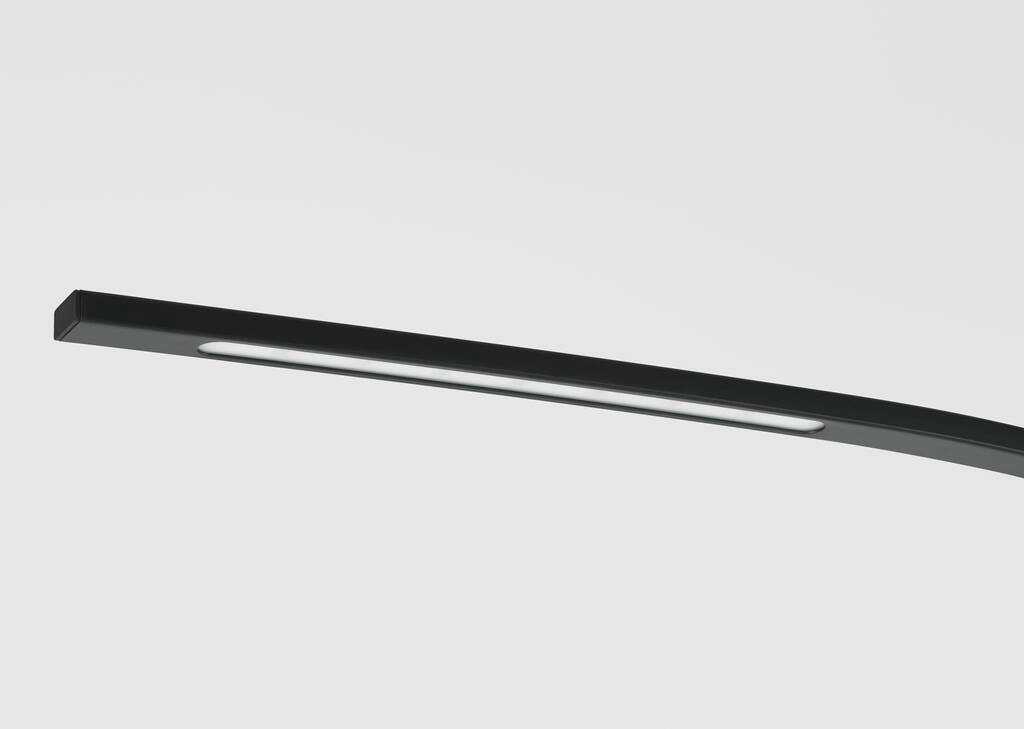 Tyne LED Arc Floor Lamp Black