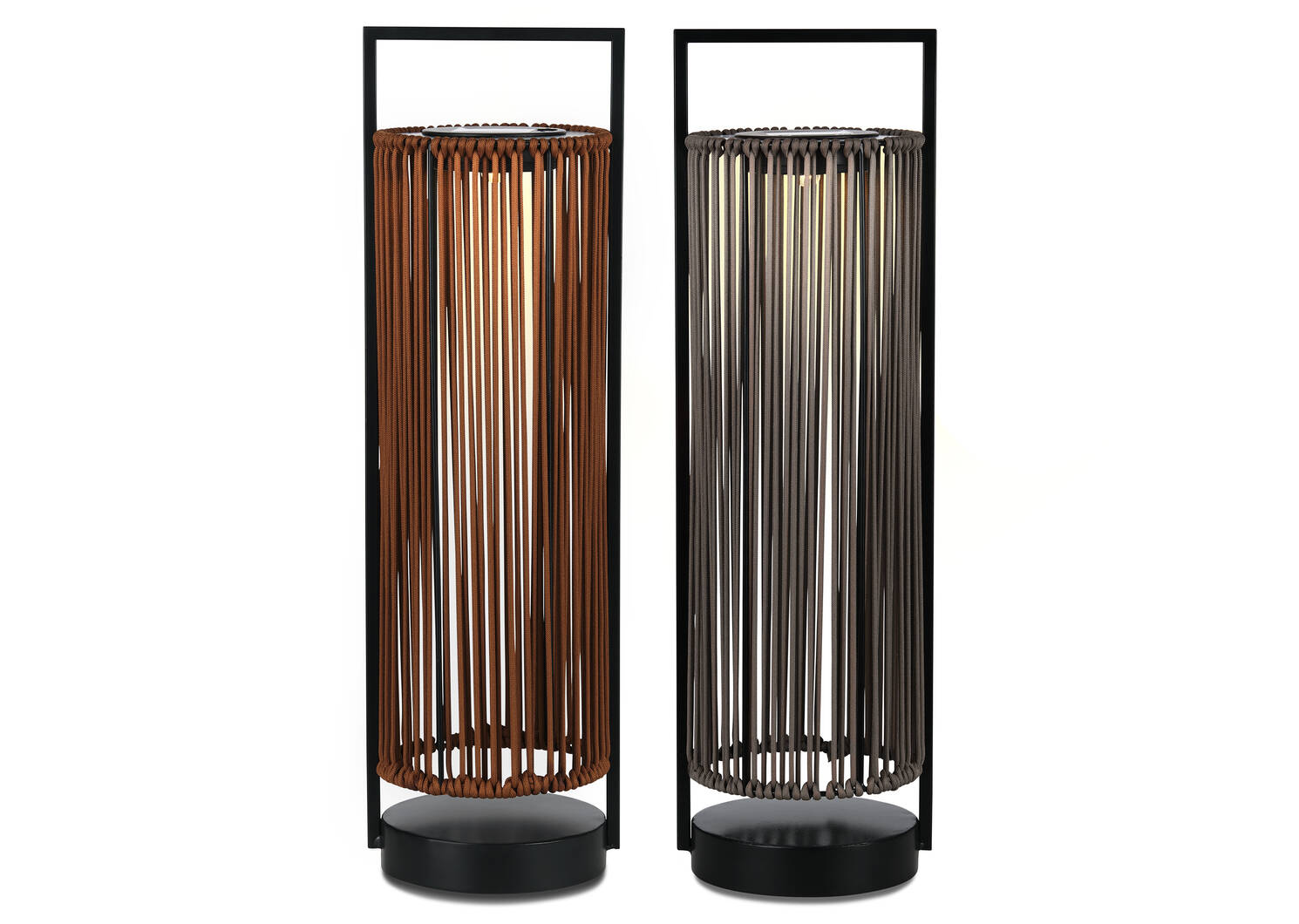 Lanterne solaire &agrave; DEL Dakota brune