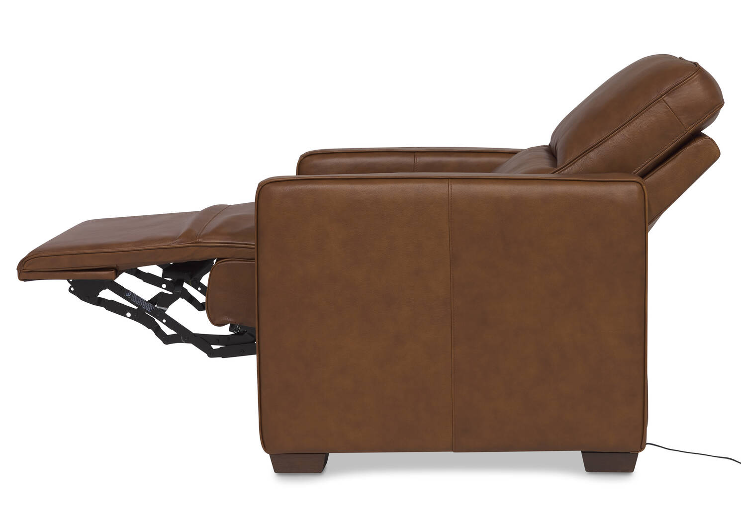 Fauteuil inc. en cuir Reese -Arlo rhum