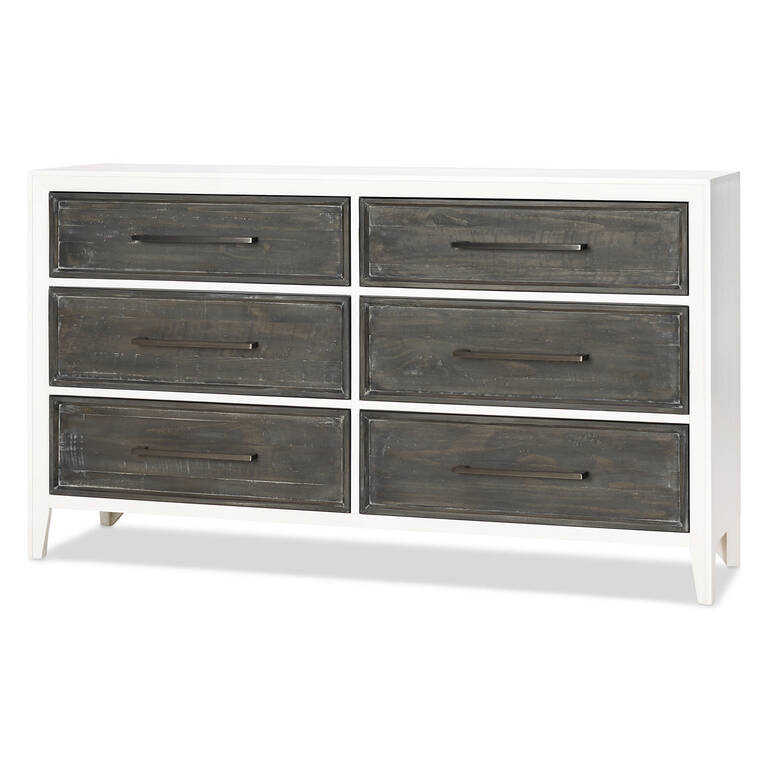 Marina Bay 6 Drawer Dresser Skye Grey