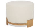 Aly Velji Ottoman -Natural/Ivory