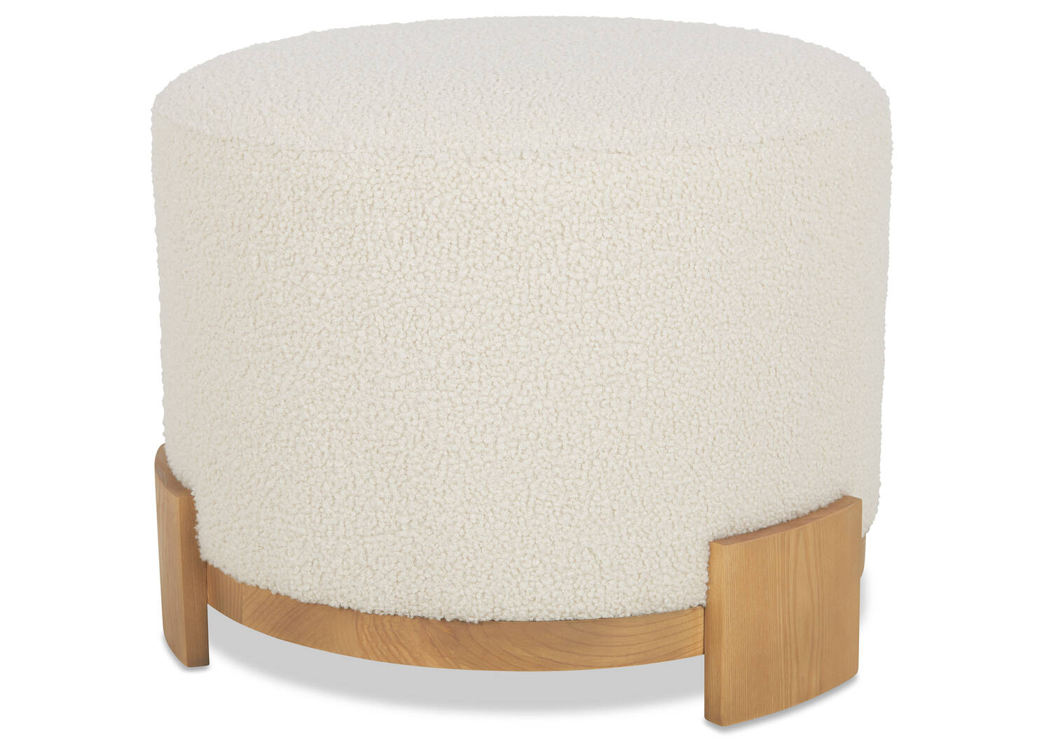 Aly Velji Ottoman -Natural/Ivory