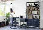 DISCONTINUED Lenyx Desk -Ebony Oak