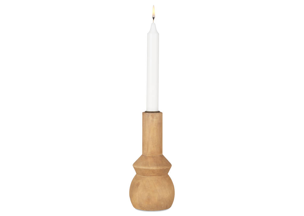 Ezio Candle Holder Narrow Natural