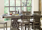 Churchill Ext Dining Table -Pewter