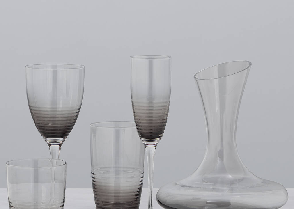 Midtown Glassware - Grey