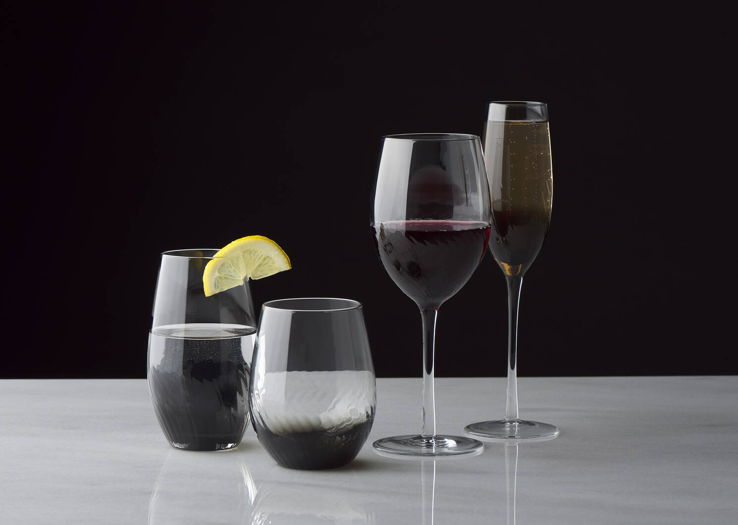 Revel Highball Glass Grey