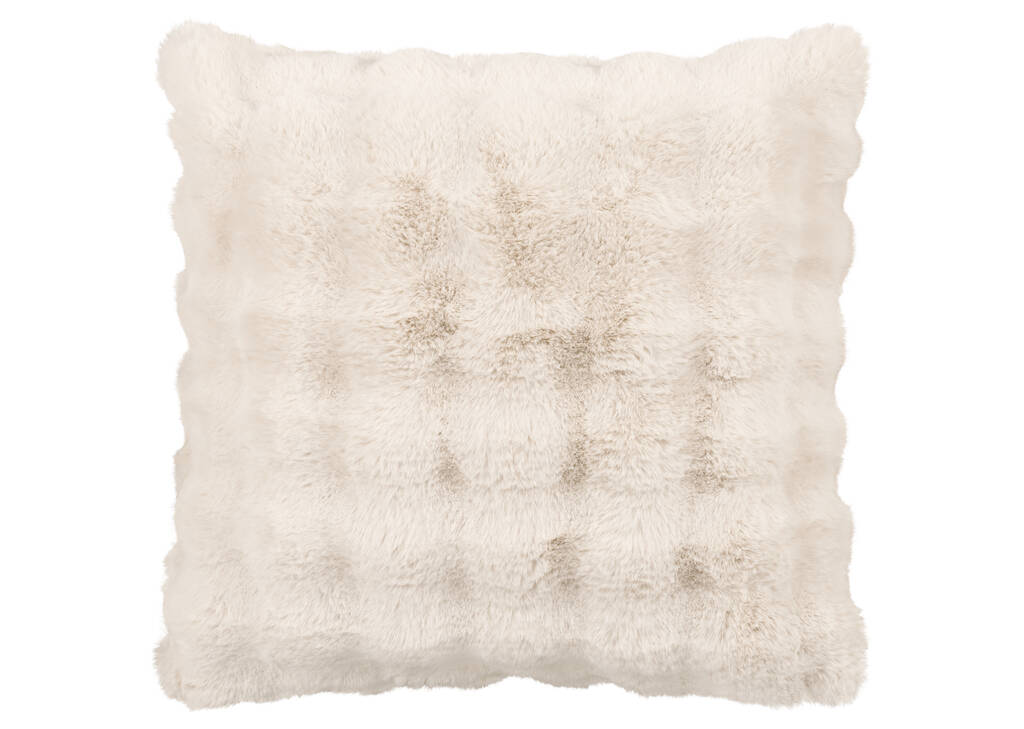 Zoey Faux Fur Pillow 24x24 Oyster