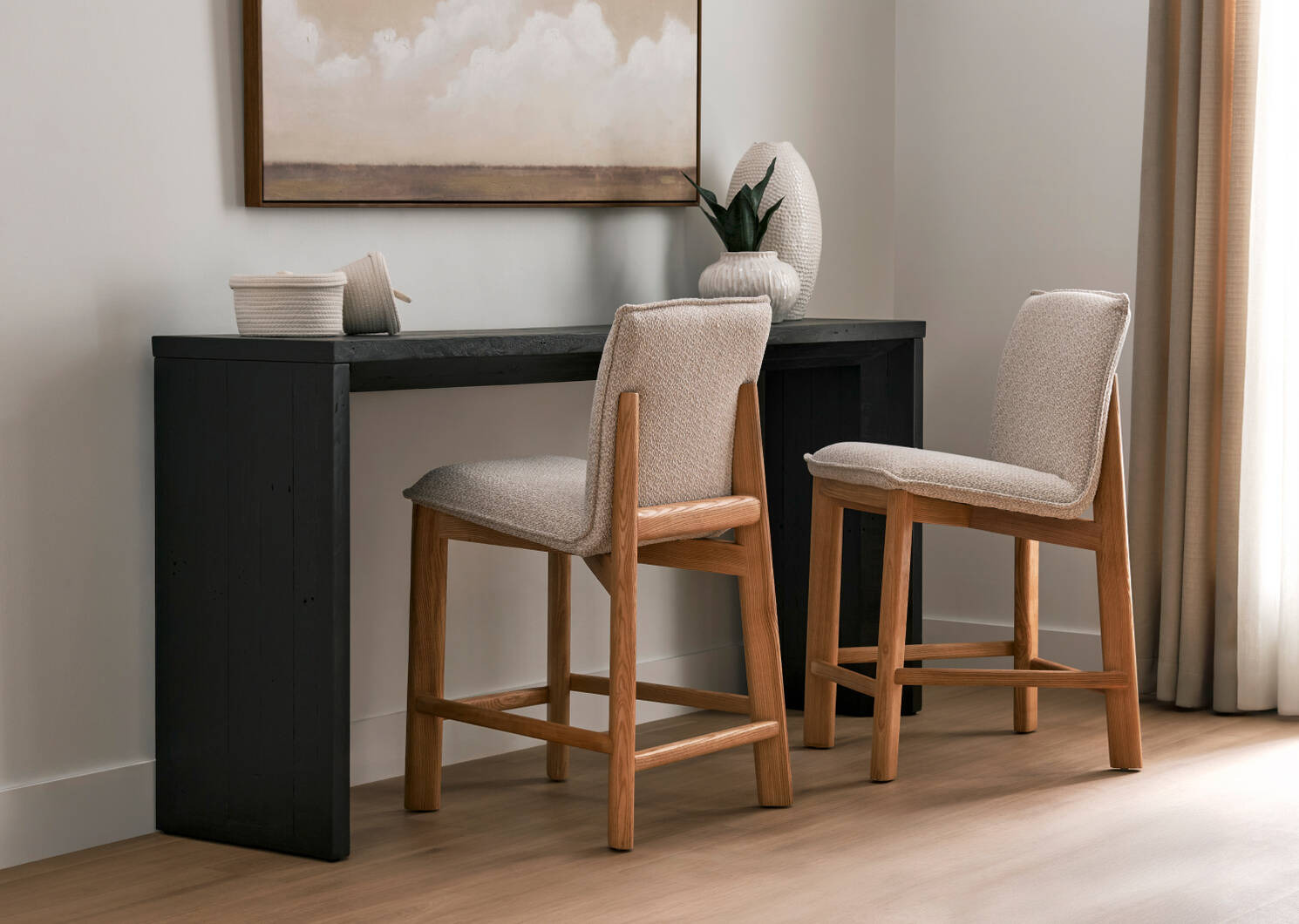 Whitmore Counter Stool -Nile Ivory