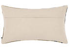 Coussin en coton Elise 14x24 brun/multi