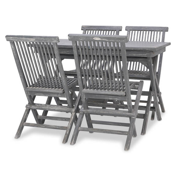 All Outdoor Furniture Urban Barn Galiano 5pc Patio Set Teak Grey
