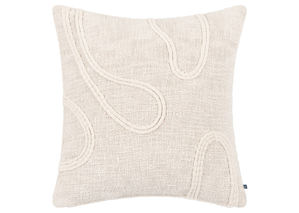 Elisa Cotton Pillow 20x20 Ivory