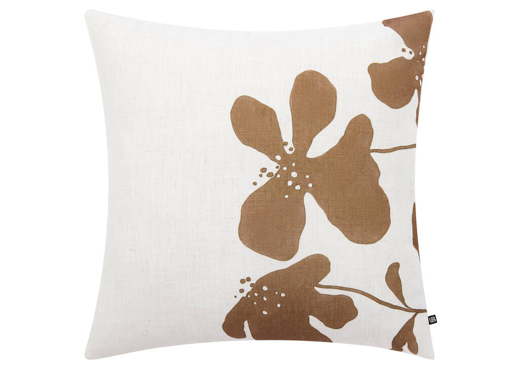 Coussin Nylah 20x20 ivoire/tamarin