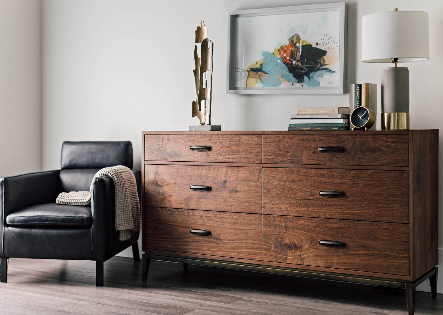 Houston 6 Drawer Dresser -Harris Walnut