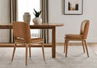 Chaise en cuir Welles -Olson chameau