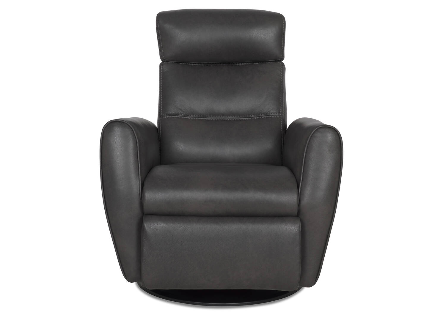 Bennett Leather Recliner -Sol Slate