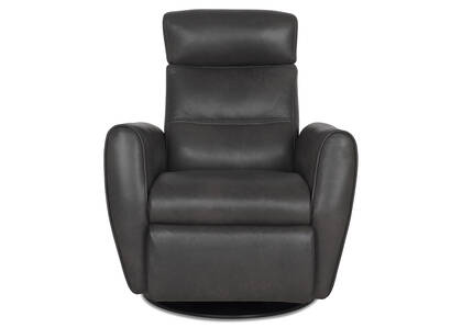 Fauteuil inc. cuir Bennett -Sol ardoise