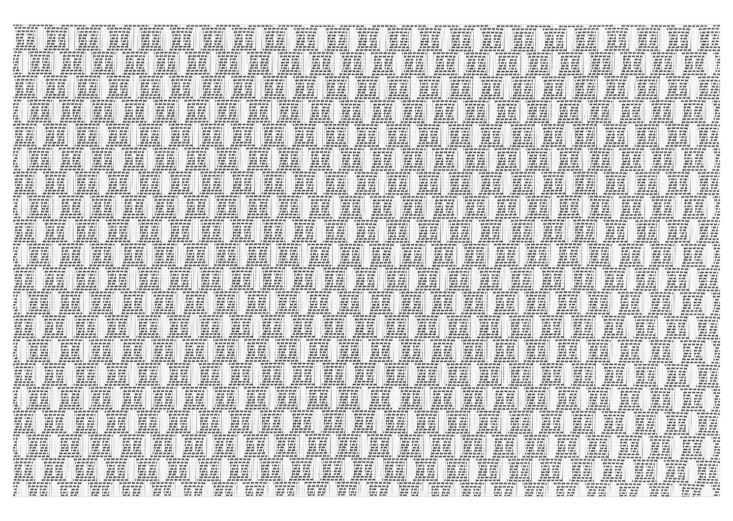 Midtown Placemat White/Black