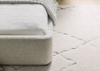 Ensembles de housse de couette en coton Garrett blancs