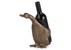 Support à vin Drinking Duck bronze ant.