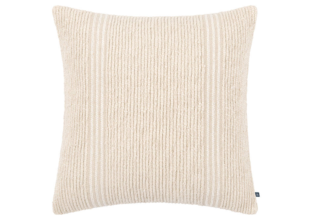 Coussin en coton Eleni 20x20 ivoire