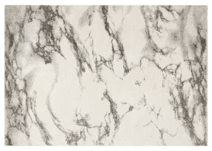Tapis Carrara ivoire/gris