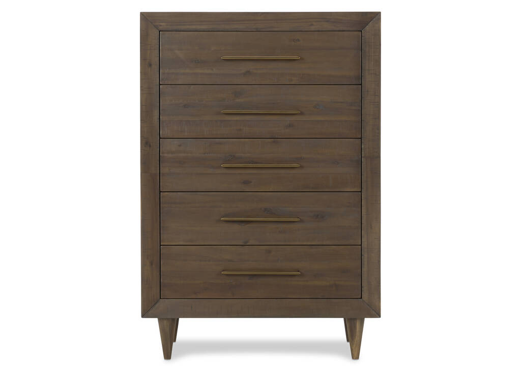 Commode à 5 tiroirs Asher -Mac brun