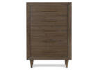 Asher 5 Drawer Chest -Mac Brown