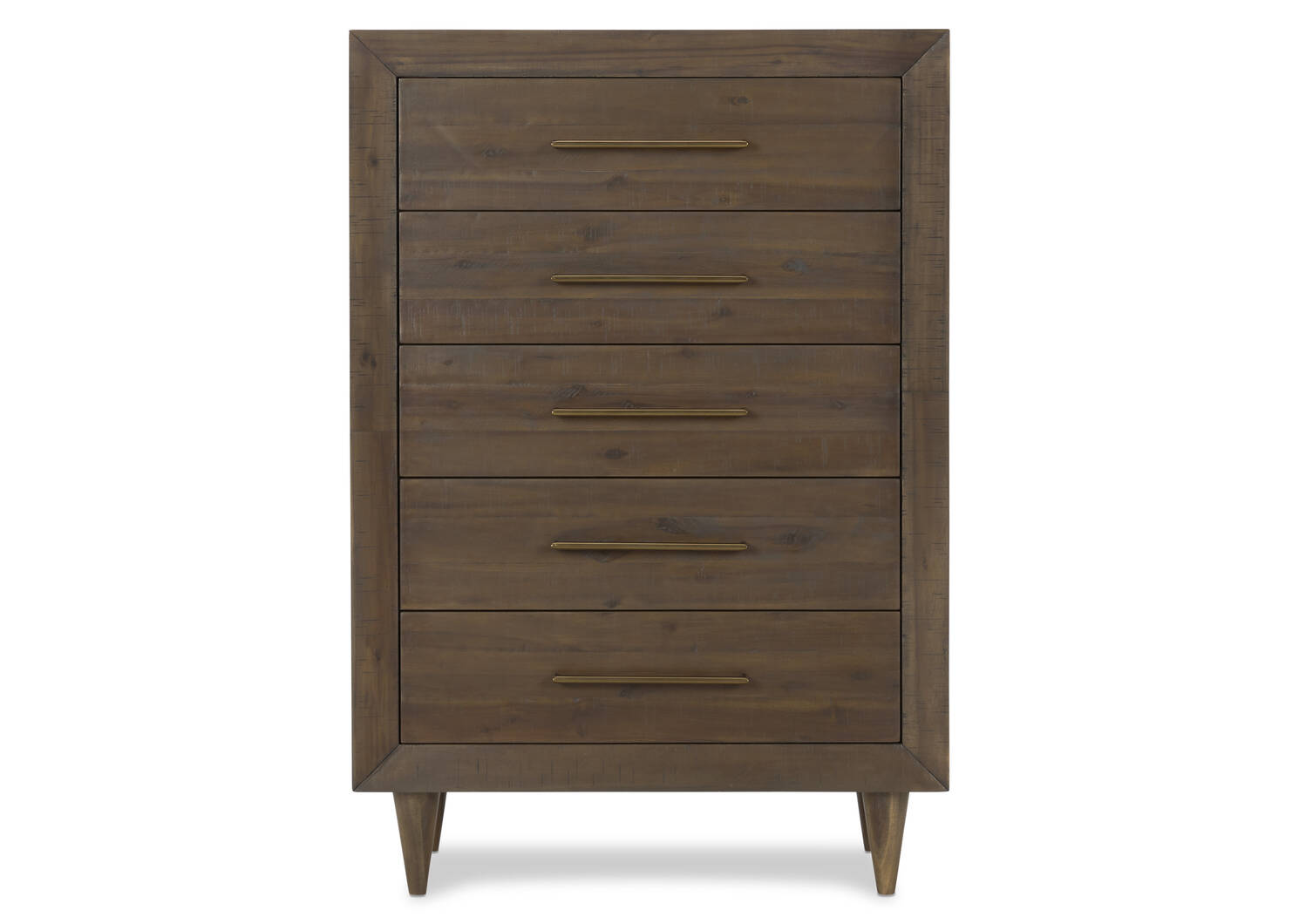 Asher 5 Drawer Chest -Mac Brown