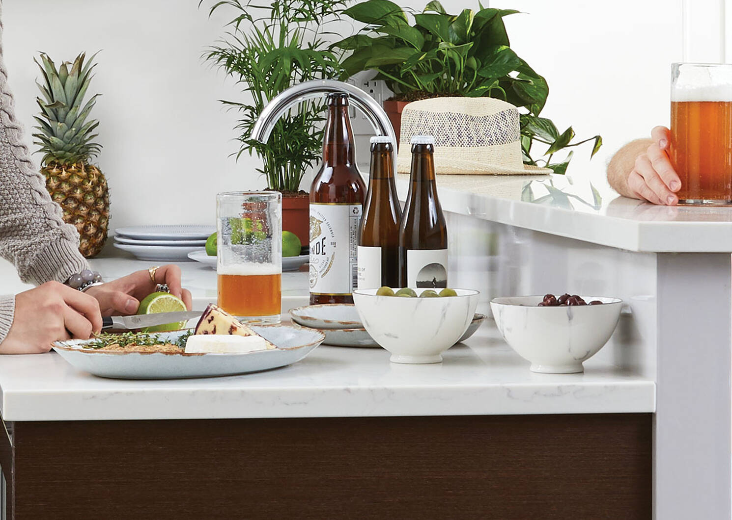 Crofton Serving Platter Light Grey