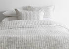 Collen Cotton Duvet Sets White/Grey