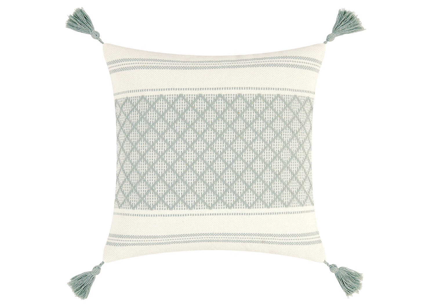 Coussin Zoe 20x20 ivoire/brume