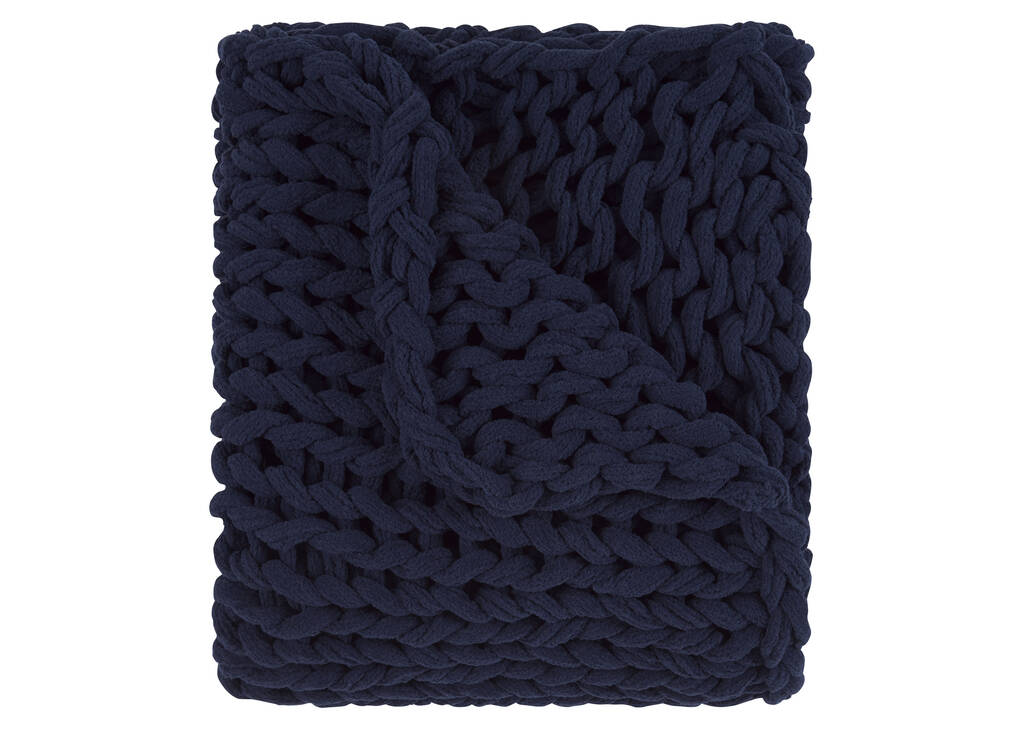 Everly Chenille Throw Atlantic