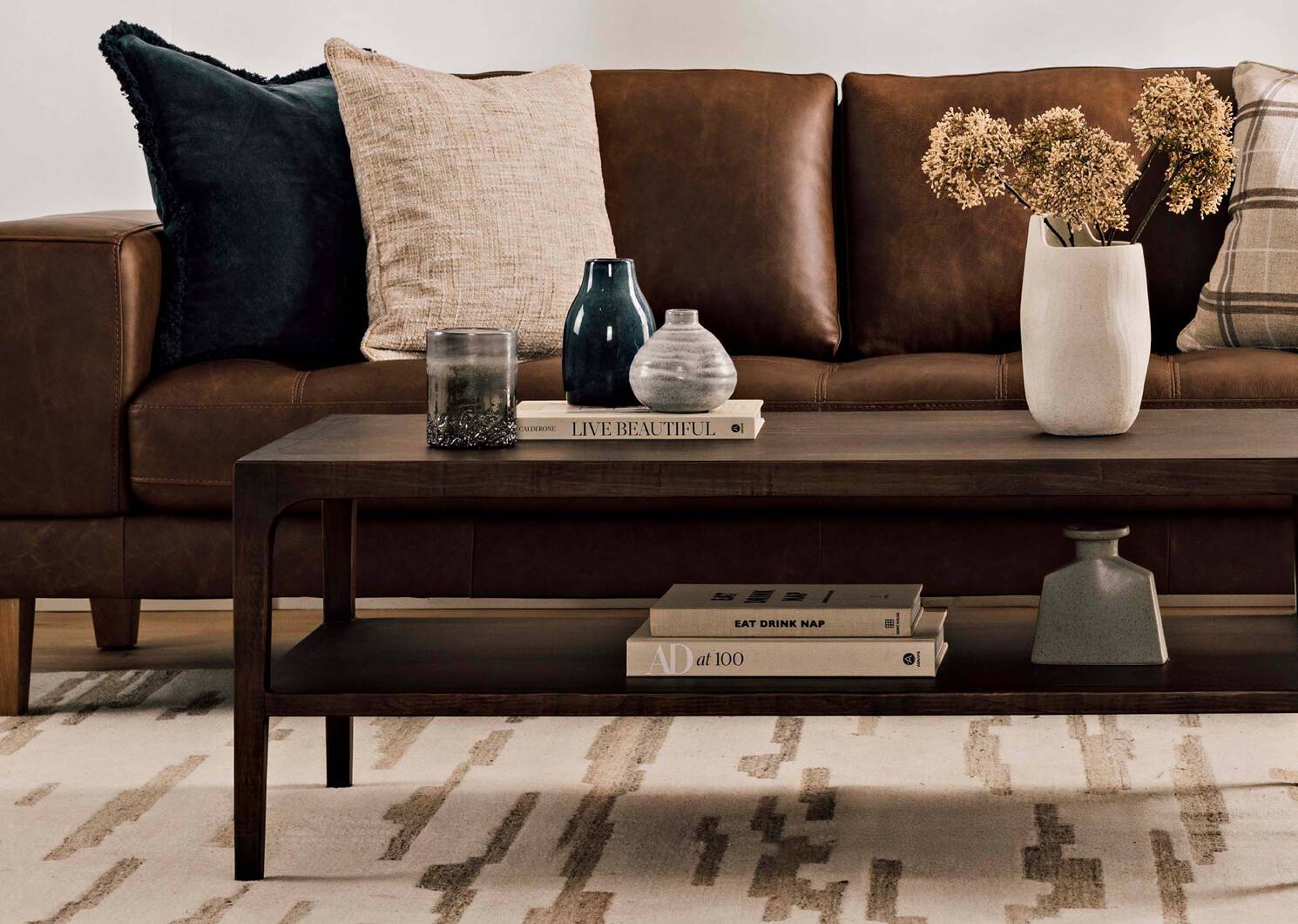 Lacie Vase Short Blue