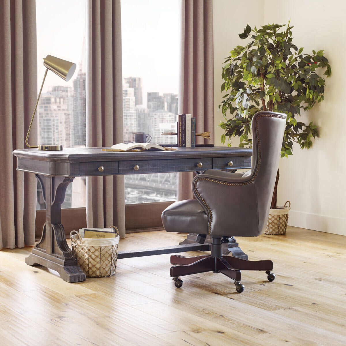 Windsor Office Chair Lakeshore Grey